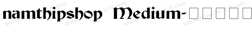 namthipshop Medium字体转换